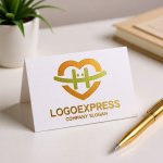 画像16: ハートとH、笑顔が寄り添うウェルネスロゴ (16)