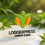 画像12: 躍動する人型とハートのウェルネスロゴ (12)