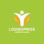 画像4: 躍動する人型とハートのウェルネスロゴ (4)