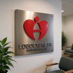 画像14: 愛とサポートを象徴するAまたはHのハートと人間のロゴ (14)