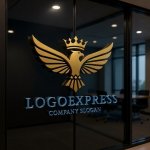 画像15: 王冠を被ったワシのロゴ (15)