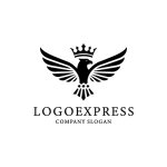 画像3: 王冠を被ったワシのロゴ (3)