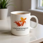 画像16: 力強く舞う鯉の縁起物ロゴ (16)