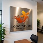 画像7: 力強く舞う鯉の縁起物ロゴ (7)