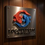 画像5: 陰陽と鯉が織りなす調和と繁栄のロゴ (5)