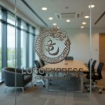 画像9: 力強く舞う紅龍と漢字「龍」の縁起物ロゴ (9)