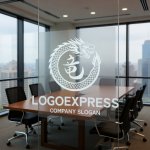 画像11: 力強く舞う紅龍と漢字「龍」の縁起物ロゴ (11)