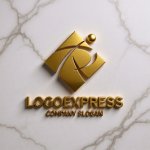 画像13: 躍動する人とアルファベットRのロゴ (13)