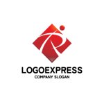 画像1: 躍動する人とアルファベットRのロゴ (1)