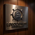 画像5: 帆船と舵輪が示す航海の信頼ロゴ (5)