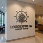 画像10: 帆船と舵輪が示す航海の信頼ロゴ (10)