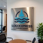 画像7: 船と波が描く航海と信頼のロゴ (7)