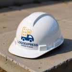 画像7: トラックとビルディングの運送・引越しロゴ (7)