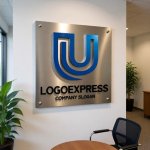 画像7: スタイリッシュなU字型ロゴ (7)