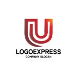 画像3: スタイリッシュなU字型ロゴ (3)