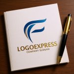 画像6: スタイリッシュなFのロゴ (6)