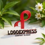 画像12: スタイリッシュなリボンPロゴ (12)