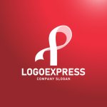 画像4: スタイリッシュなリボンPロゴ (4)