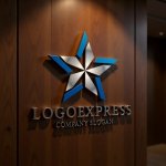 画像5: 星と交差するラインが示す卓越と信頼のロゴ (5)