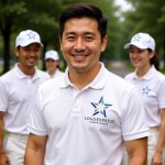 画像14: 星と交差するラインが示す卓越と信頼のロゴ (14)