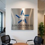 画像7: 星と交差するラインが示す卓越と信頼のロゴ (7)