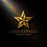 画像12: 星と交差するラインが示す卓越と信頼のロゴ (12)