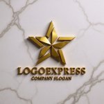 画像13: 星と交差するラインが示す卓越と信頼のロゴ (13)