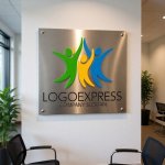 画像7: カラフルな人々が手を取り合う喜びのロゴ (7)