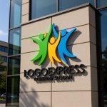 画像8: カラフルな人々が手を取り合う喜びのロゴ (8)