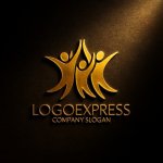 画像12: カラフルな人々が手を取り合う喜びのロゴ (12)