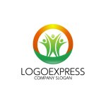 画像1: 輪と人々が育む、喜びと成長のウェルネスロゴ (1)