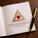 画像6: 「A」と日の丸を象徴するモダンな三角ロゴ (6)