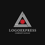 画像4: 「A」と日の丸を象徴するモダンな三角ロゴ (4)