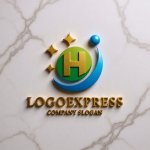 画像13: Hと輝く星、人型が示す健康と成長のロゴ (13)