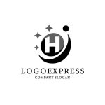 画像3: Hと輝く星、人型が示す健康と成長のロゴ (3)