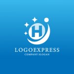 画像4: Hと輝く星、人型が示す健康と成長のロゴ (4)