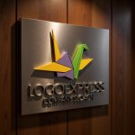 画像5: カラフルな折り鶴のロゴ (5)