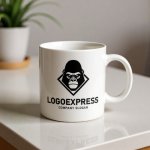 画像16: 力強いゴリラと菱形のエンブレムロゴ (16)