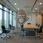 画像9: 力強いゴリラと菱形のエンブレムロゴ (9)