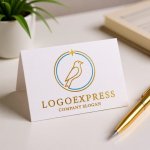 画像16: 星と鳥が導く、希望に満ちたラインアートロゴ (16)