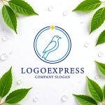 画像9: 星と鳥が導く、希望に満ちたラインアートロゴ (9)