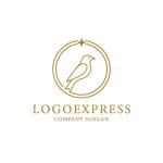 画像3: 星と鳥が導く、希望に満ちたラインアートロゴ (3)