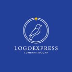 画像4: 星と鳥が導く、希望に満ちたラインアートロゴ (4)