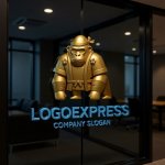 画像15: 鉢巻と法被姿のゴリラが示す、和の力強さロゴ (15)