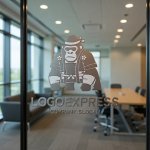 画像9: 鉢巻と法被姿のゴリラが示す、和の力強さロゴ (9)