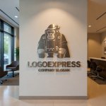 画像10: 鉢巻と法被姿のゴリラが示す、和の力強さロゴ (10)