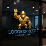 画像15: ゴリラグリーティングロゴ (15)