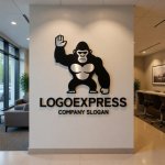 画像10: ゴリラグリーティングロゴ (10)