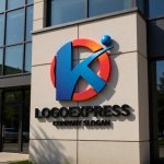 画像8: Kと円、人型が織りなす革新と信頼のロゴ (8)