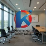 画像9: Kと円、人型が織りなす革新と信頼のロゴ (9)